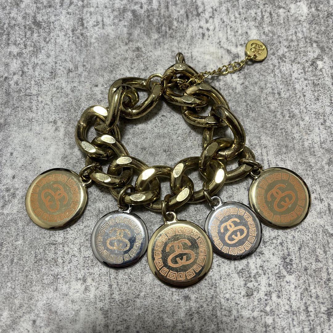 【希少】　90s 00s stussy usa限定　ゴールド　ブレスレット