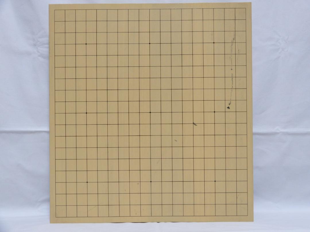 囲碁セット 本蛤/那智黒碁石32号 + 卓上碁盤 + 特大碁笥　良品