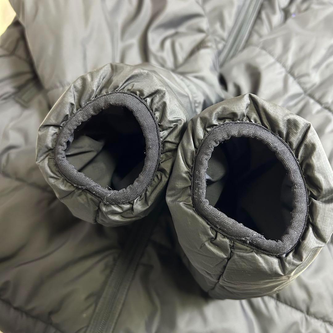 【美品】00s パタゴニア パフジャケット 中綿 フード付属 M 黒