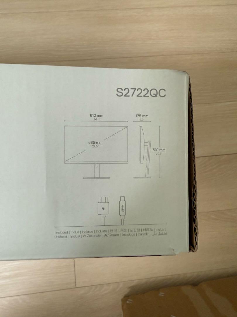 新品同様 DELL 4Kモニター 27インチUSB-C接続可 S2722QC