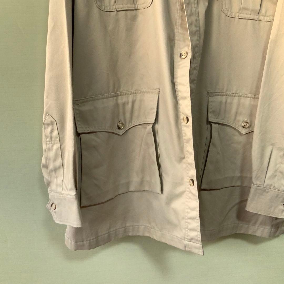 アメリカ製L.L.BEAN LLビーン サファリジャケット XL カーキ