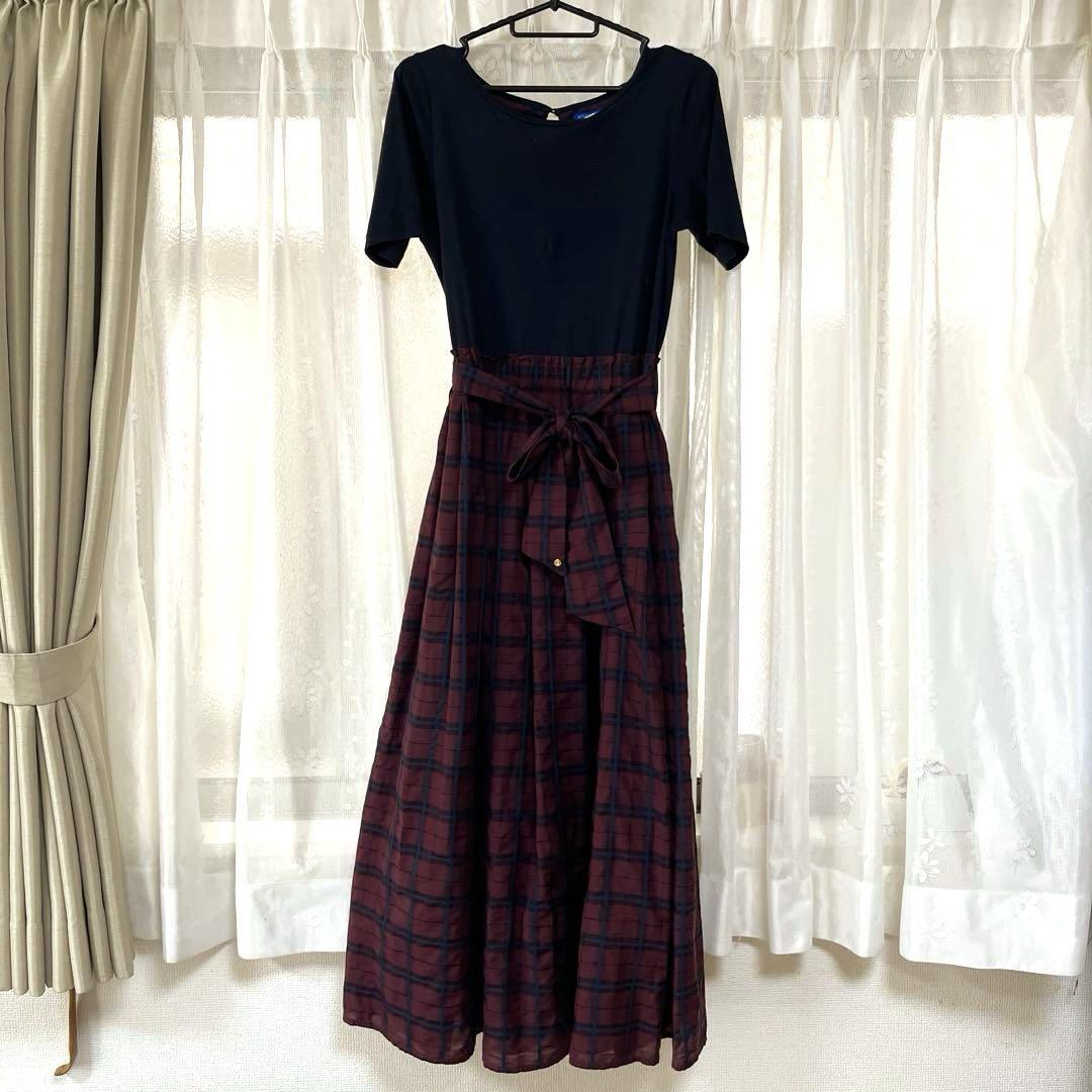 BURBERRY blue label 切り替えワンピース BURBERRY BLUE LABEL♡ワンピース チェック サイズ38 - メルカリ