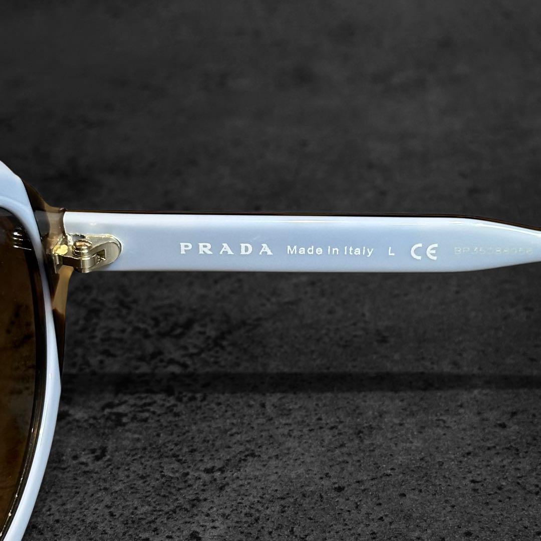 小物 PRADA Logo round sunglasses