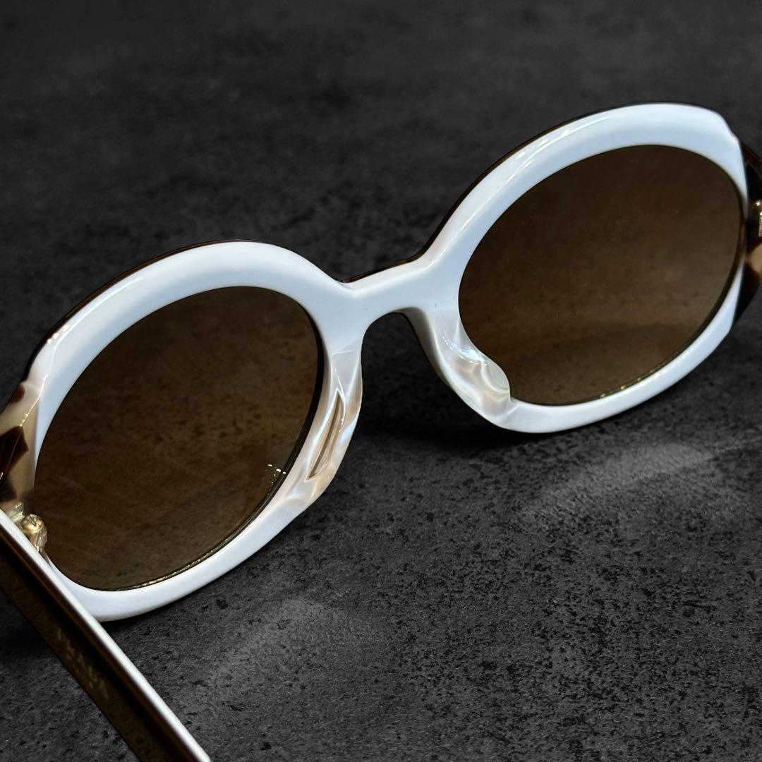 小物 PRADA Logo round sunglasses