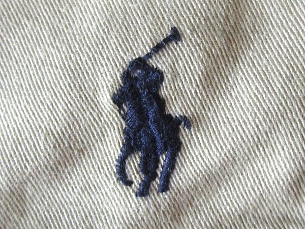 90sビンテージ ラルフローレン 裾ポニー ロゴ刺繍 イージーショートパンツ M