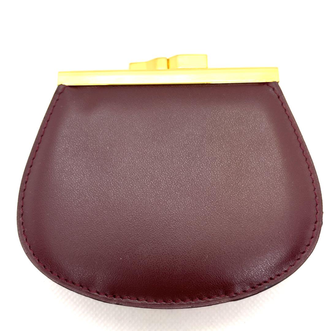 美品　Cartier カルティエ　マストライン　レザーコインケース　がま口