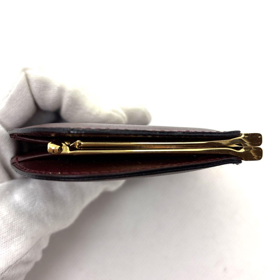 美品　Cartier カルティエ　マストライン　レザーコインケース　がま口