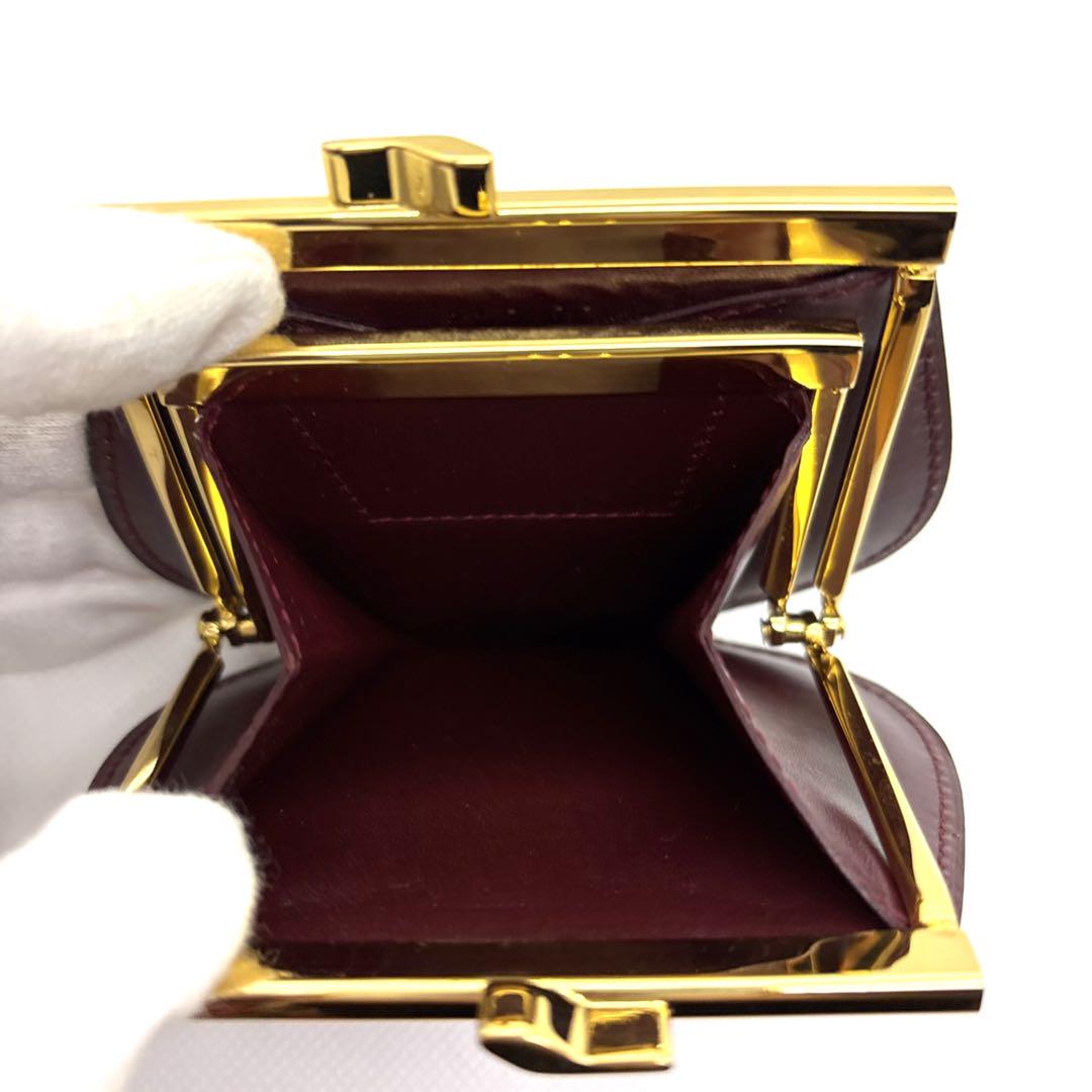 美品　Cartier カルティエ　マストライン　レザーコインケース　がま口