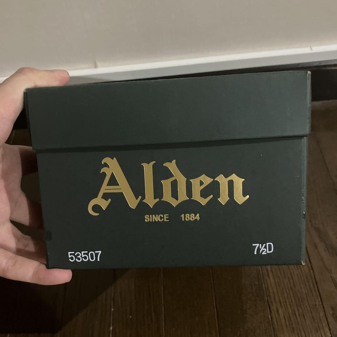 【極美品】alden 53507 プレーントゥ 7 1/2D