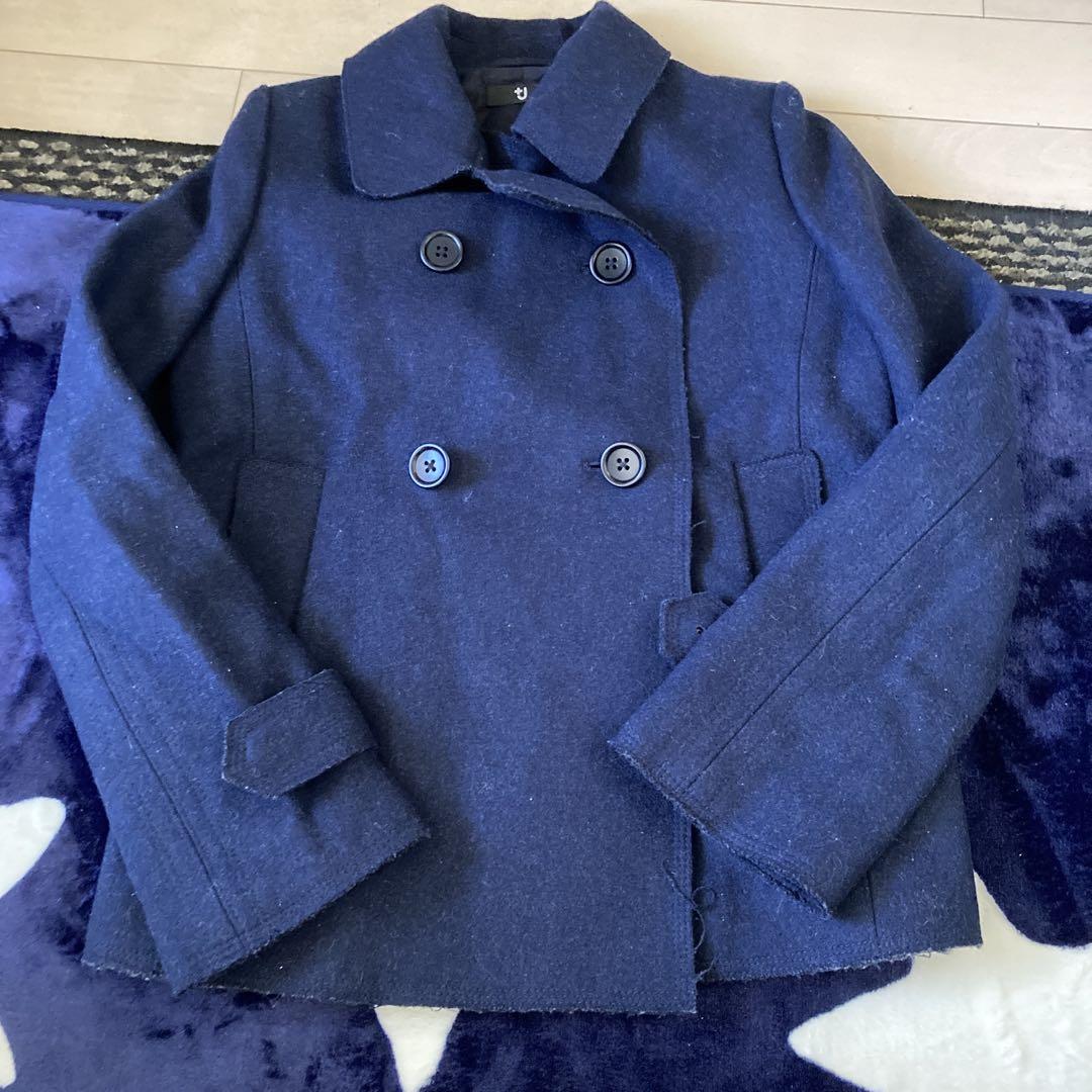 UNIQLO ＋J ジルサンダー コラボ ピーコート ネイビー ウール