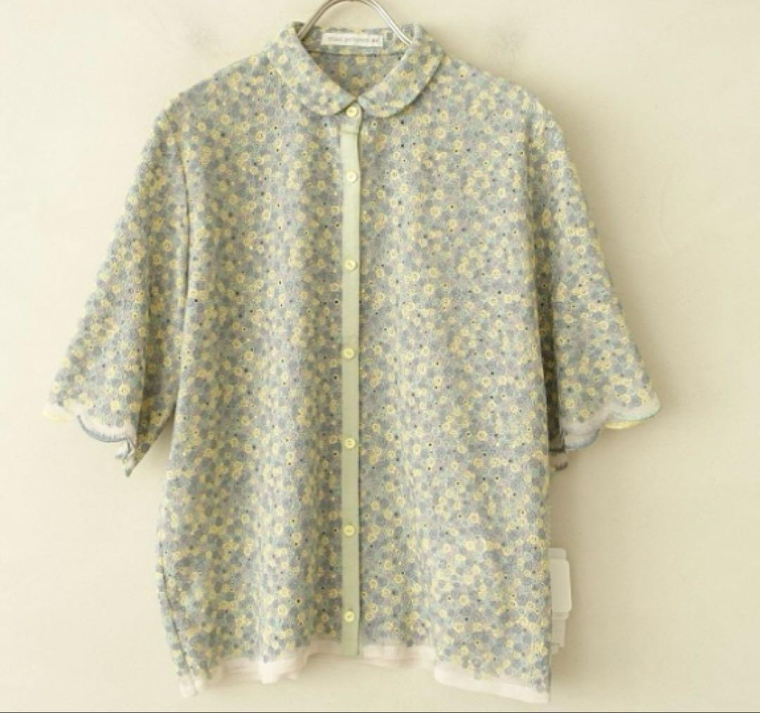 新品★ミナペルホネン 松本店10周年記念特別アイテム skyful ブラウス 新品☆ミナペルホネン 松本店10周年記念特別アイテム skyful
