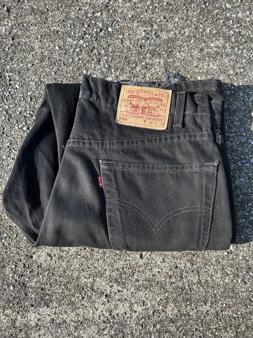 Levi\'s 550 ブラックデニム W36 L30 \'80〜00年代初期