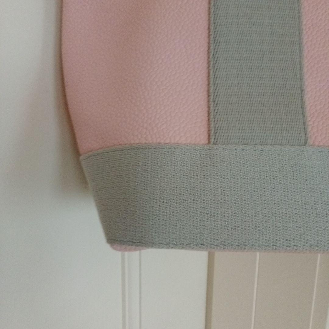 ピンクとグレーのトートバッグ　TOPKAPI　Breath　極美品
