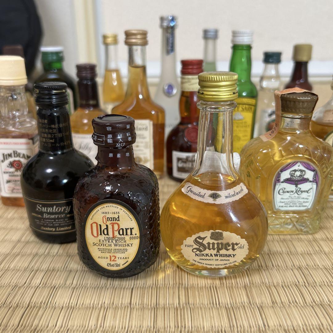 ウイスキー ミニボトル 20セットOld Parr12年等