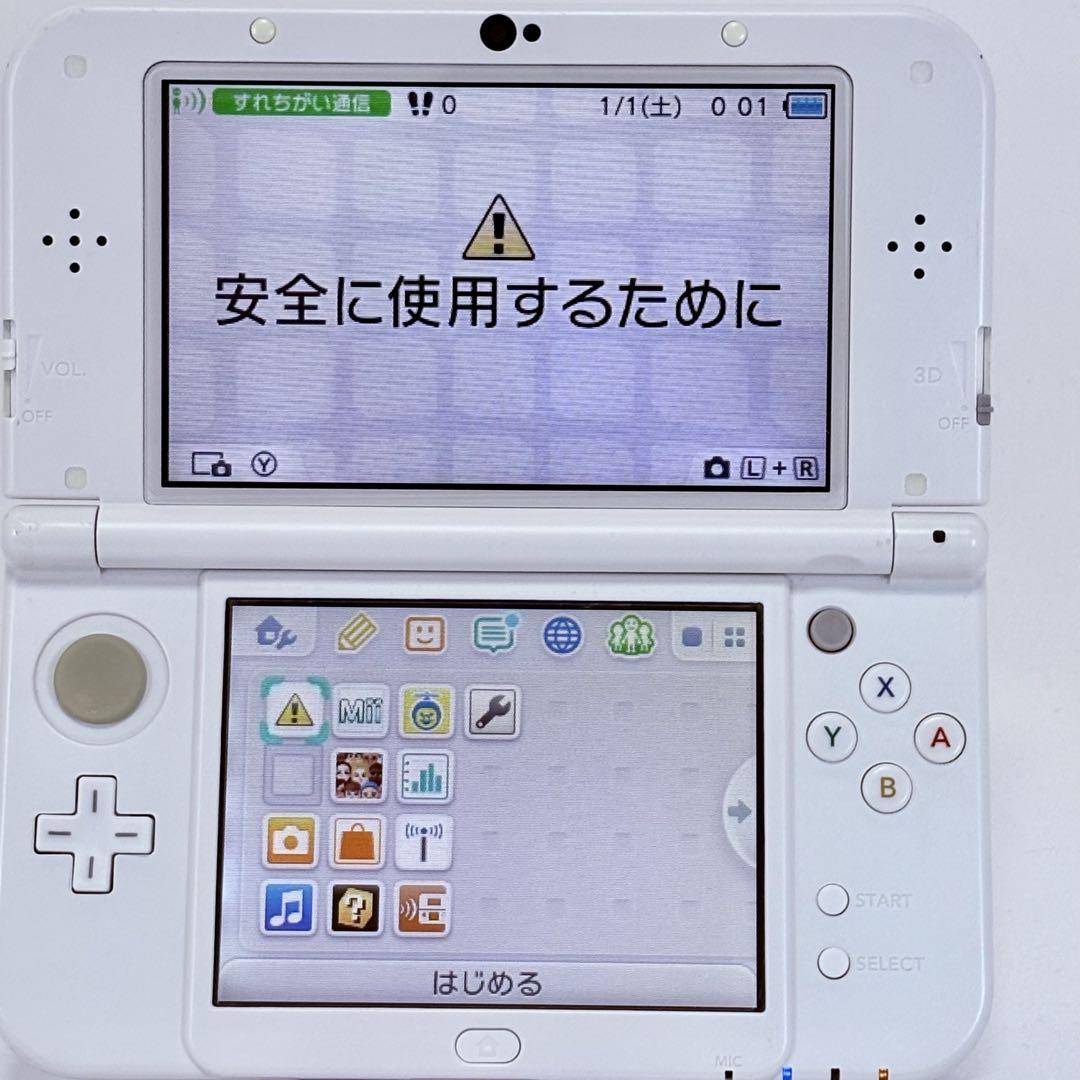 発色良好 newニンテンドー3ds ll パールホワイト 新品ケース 充電器