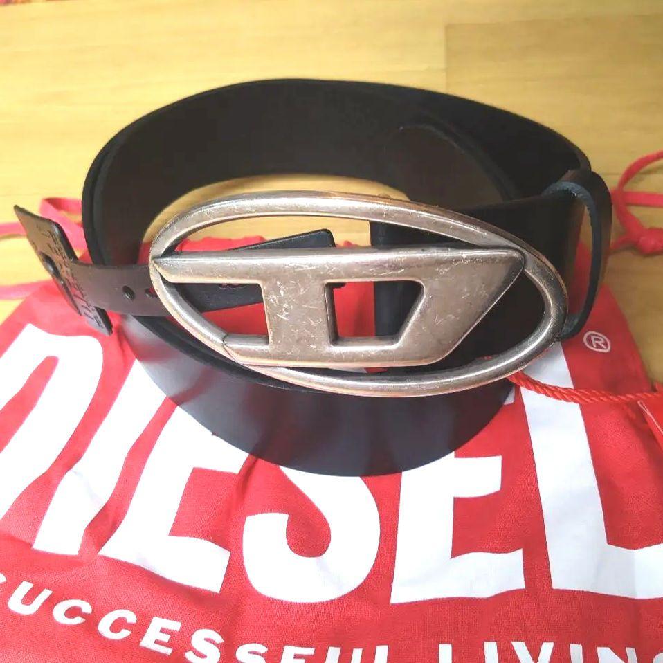 DIESEL ディーゼル オーバルD レザー ベルト X08516-PR666 B-1DR