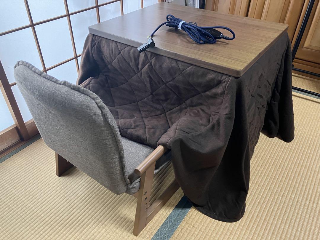 ユアサプライムス お一人様用デスク +椅子+掛け布団の3点セット　【手渡し希望】