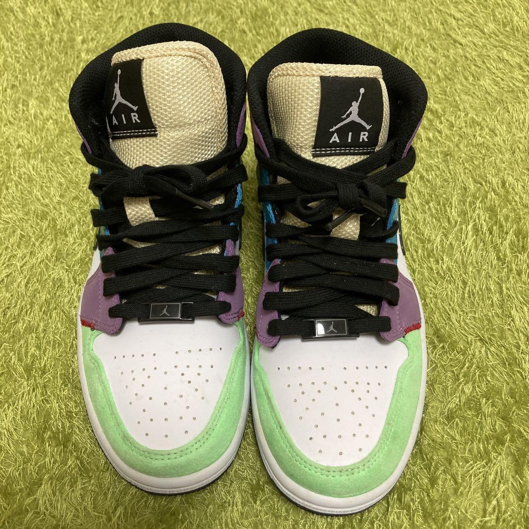 エアジョーダン1 MID マルチカラー パステル　親子 ベビー クリブブーティ
