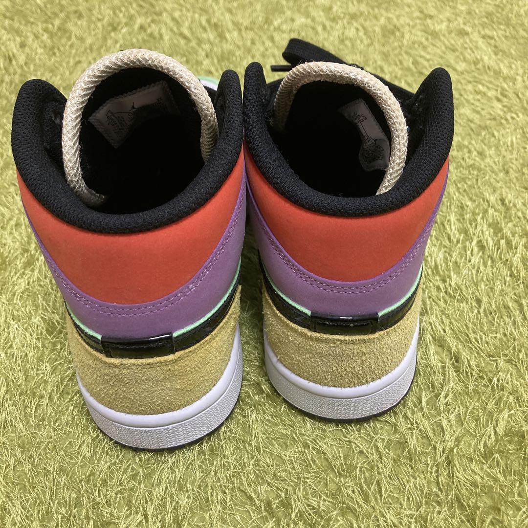 エアジョーダン1 MID マルチカラー パステル　親子 ベビー クリブブーティ