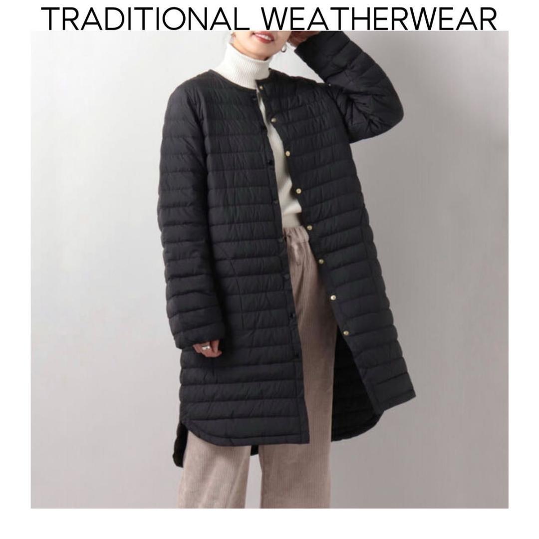 トラディショナル ウェザーウェア アークリーロングダウン ARKLEY ブラックM Traditional Weatherwear