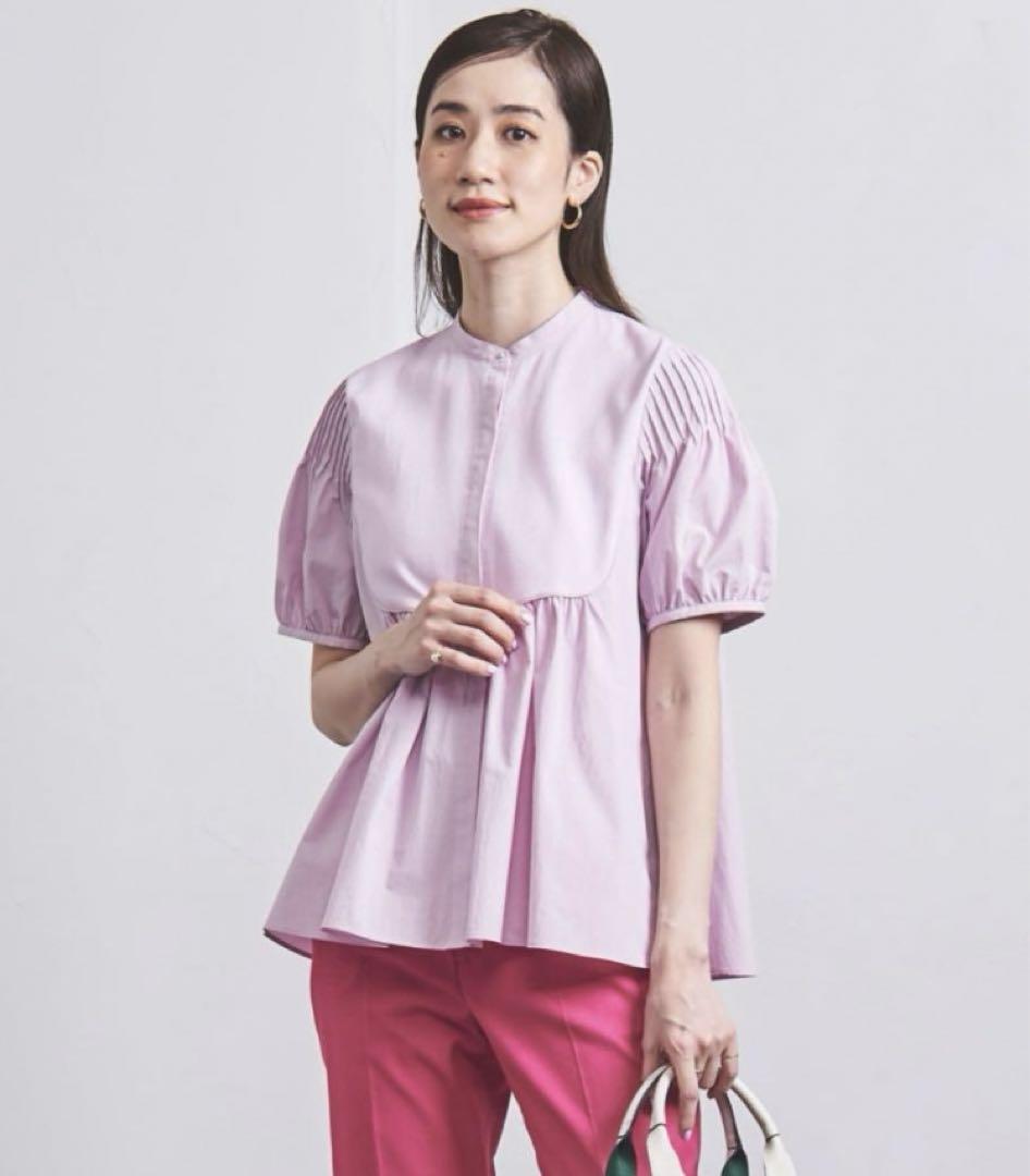 UNITED ARROWS ラベンダー　半袖シャツ