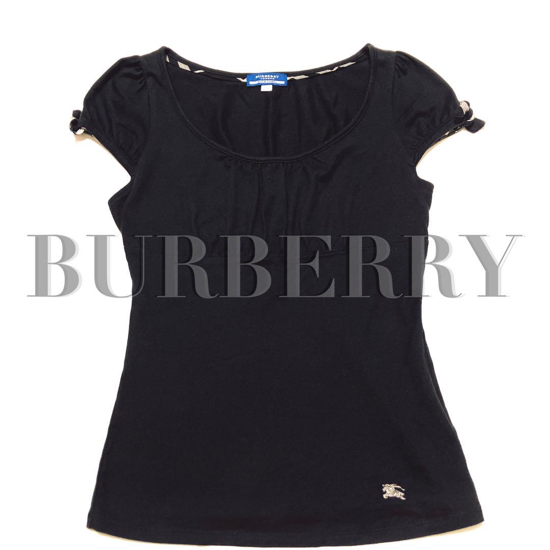 ✨美品✨バーバリーブルーレーベル ノバチェック カットソー Tシャツ リボン BURBERRY バーバリーブルーレーベル 半袖カットソー ノバ