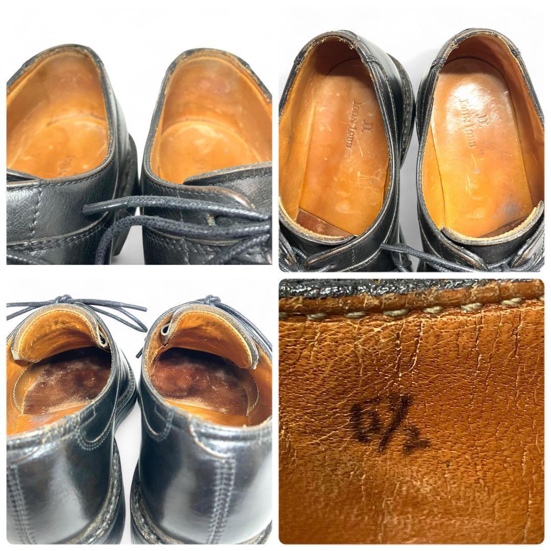 ジョンロブ Uチップ ブラック レザー John Lobb ジョンロブ 6 1/2 25 レザー Uチップ ブラック 黒 靴
