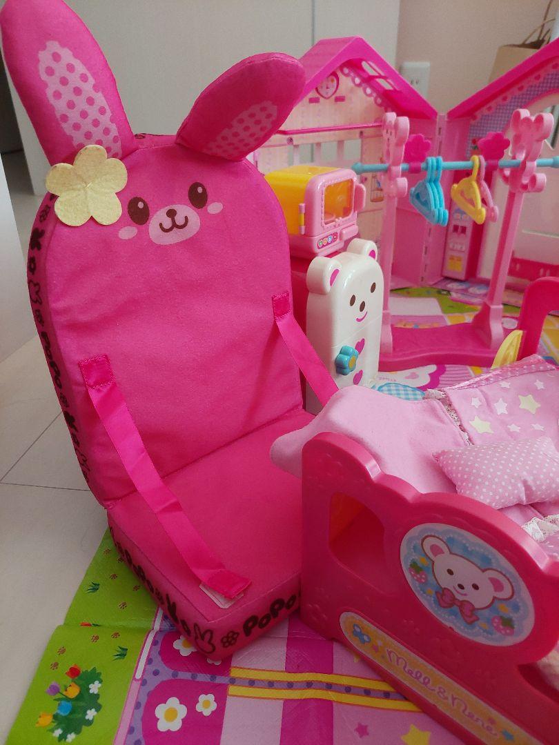 メルちゃん☆ぽぽちゃん☆なかよしハウス☆冷蔵庫☆ベット☆洗濯機☆レンジ☆物干し