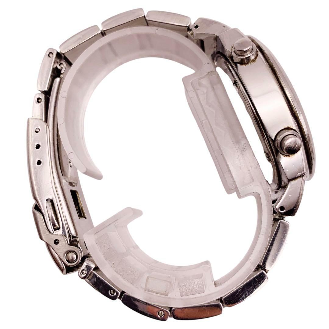 SEIKO クロノグラフ デイト シルバー ラウンド メンズ腕時計 976