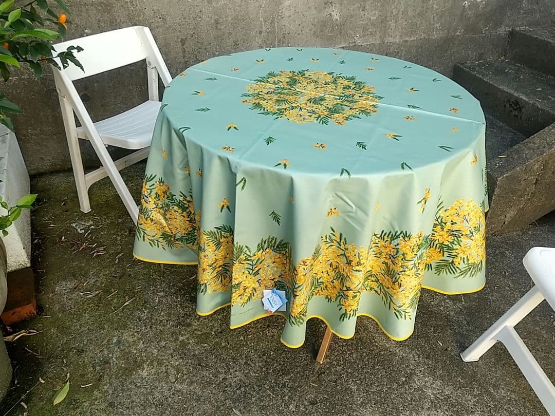 南仏プロバンスプリントテーブルクロス アクリル防水コート