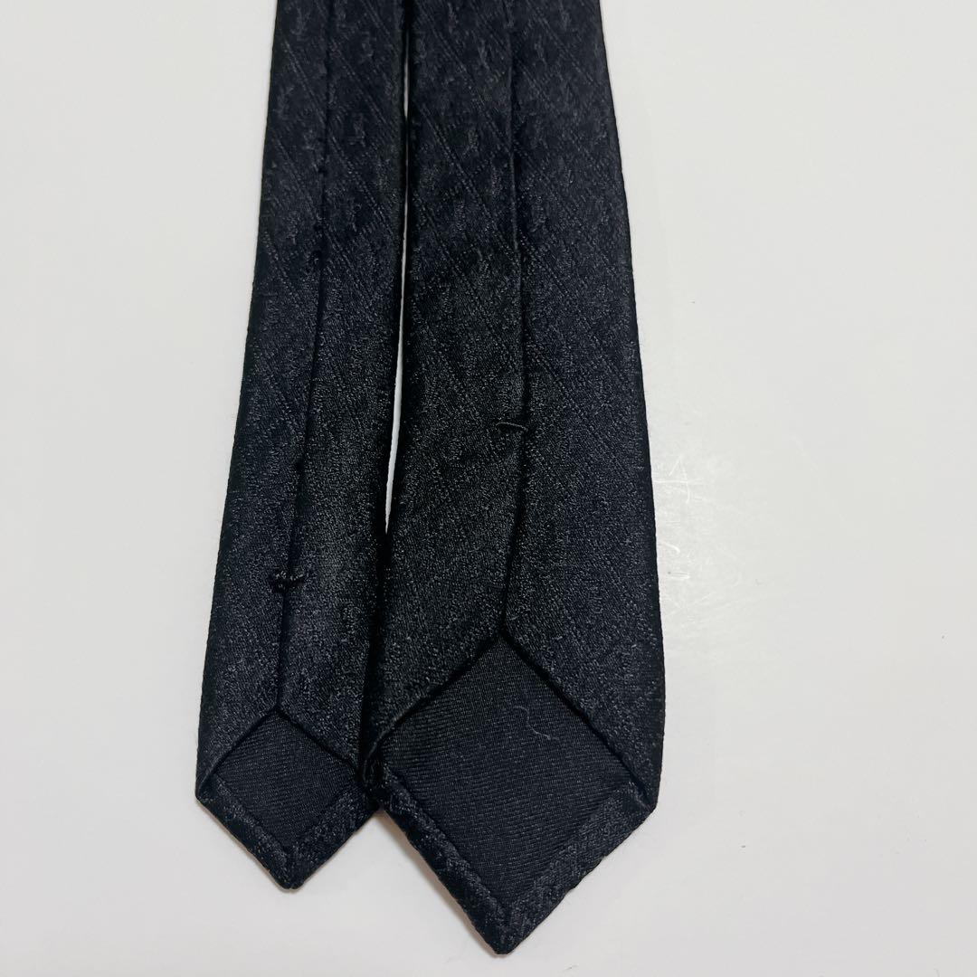 サンローラン ネクタイ ハイブランド ロゴグラム 光沢 ジャガード織りSaint Laurent MEDICALDB_JP