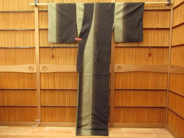 ★★TA-887 上質 紬 モダンな縞 ロング丈 ★★TA-887 上質 紬 モダンな縞 ロング丈