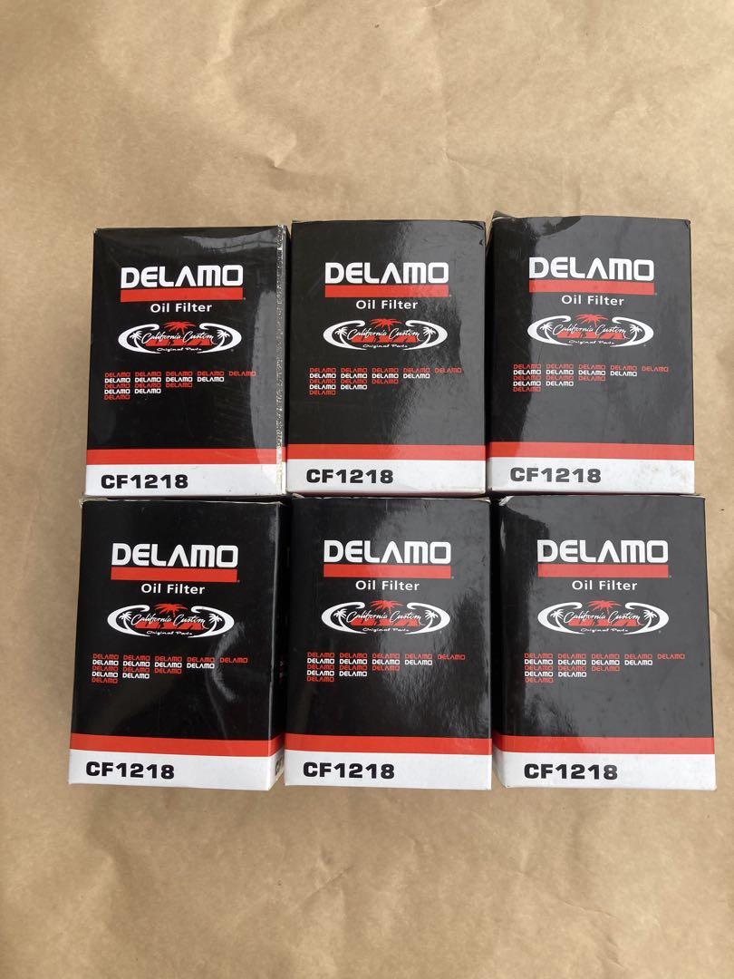 DELAMO エンジンオイルフィルター CF1218 6個 デルコ PF1218