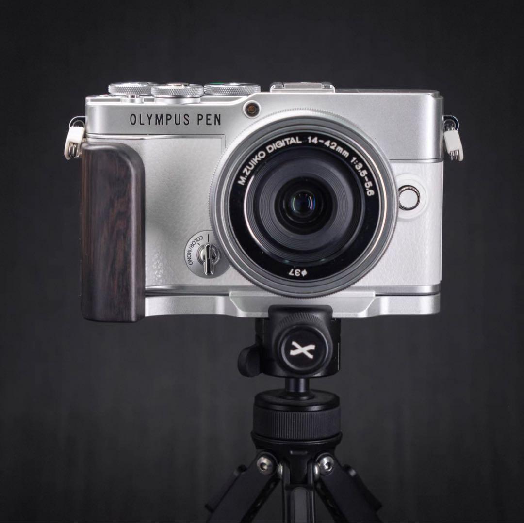 新品 OLYMPUS EP7用ハンドグリップ （黒檀/アルミニウム) カメラ