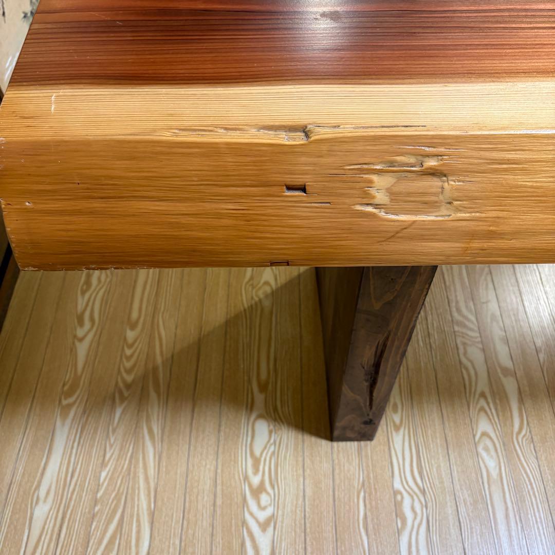 テーブル 杉やや傷や汚れあり