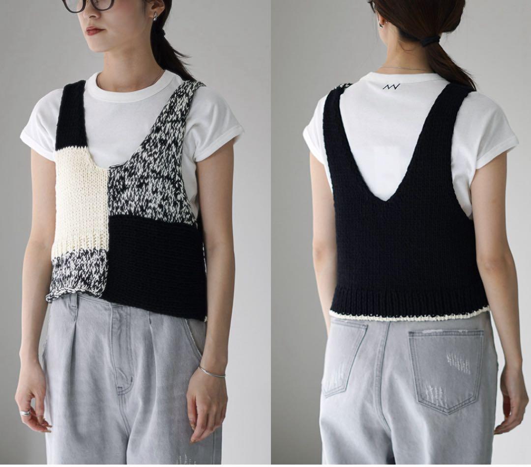 ☆新品！YENN パッチワークビスチェ ベスト ☆新品！YENN パッチワークビスチェ ベスト - メルカリ