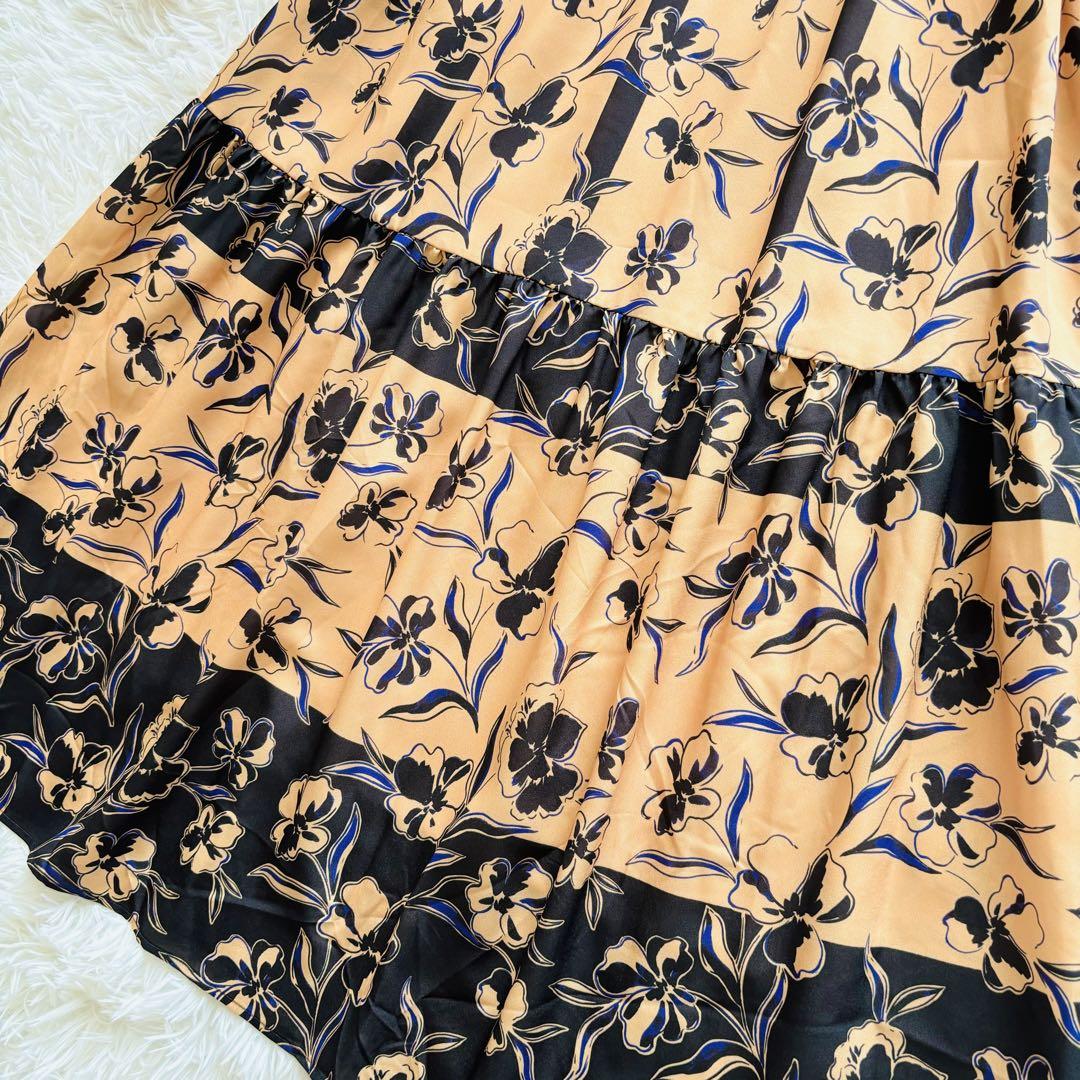 未使用タグ付き✨ スーナウーナ 花柄ティアードロングワンピース
