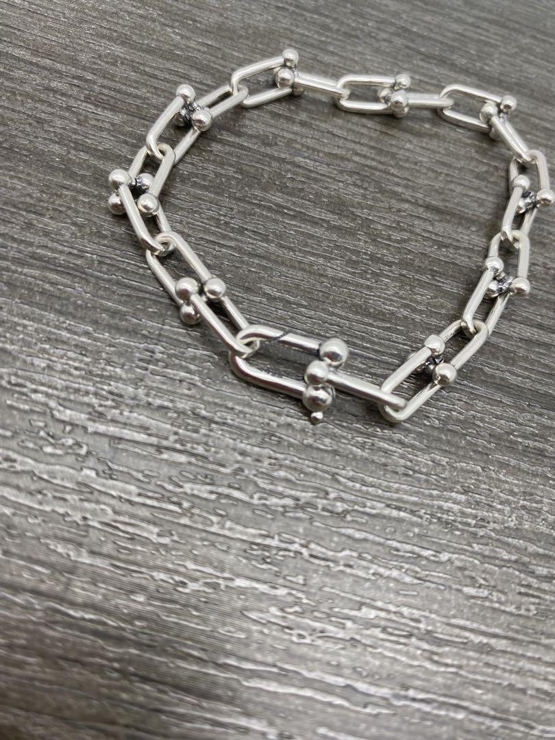 シルバー silver 925 ハードウェア ブレスレット 18cm 20cm Tiffany Hardware small link Bracelet 925 18.0g Silver | eBay