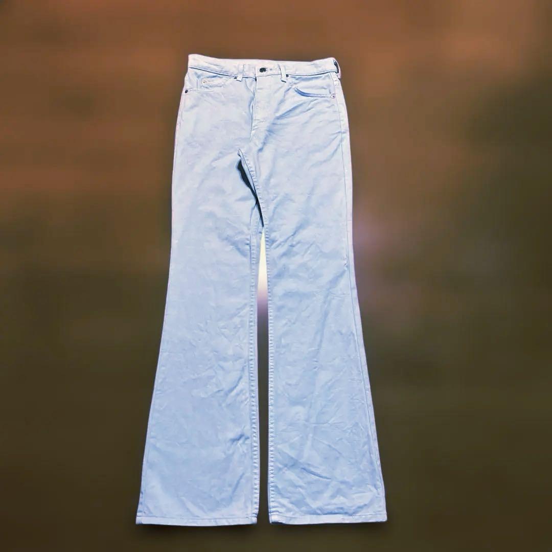 00s 初頭 Levi's 517 カラーデニム W32×L34 水色 日本製