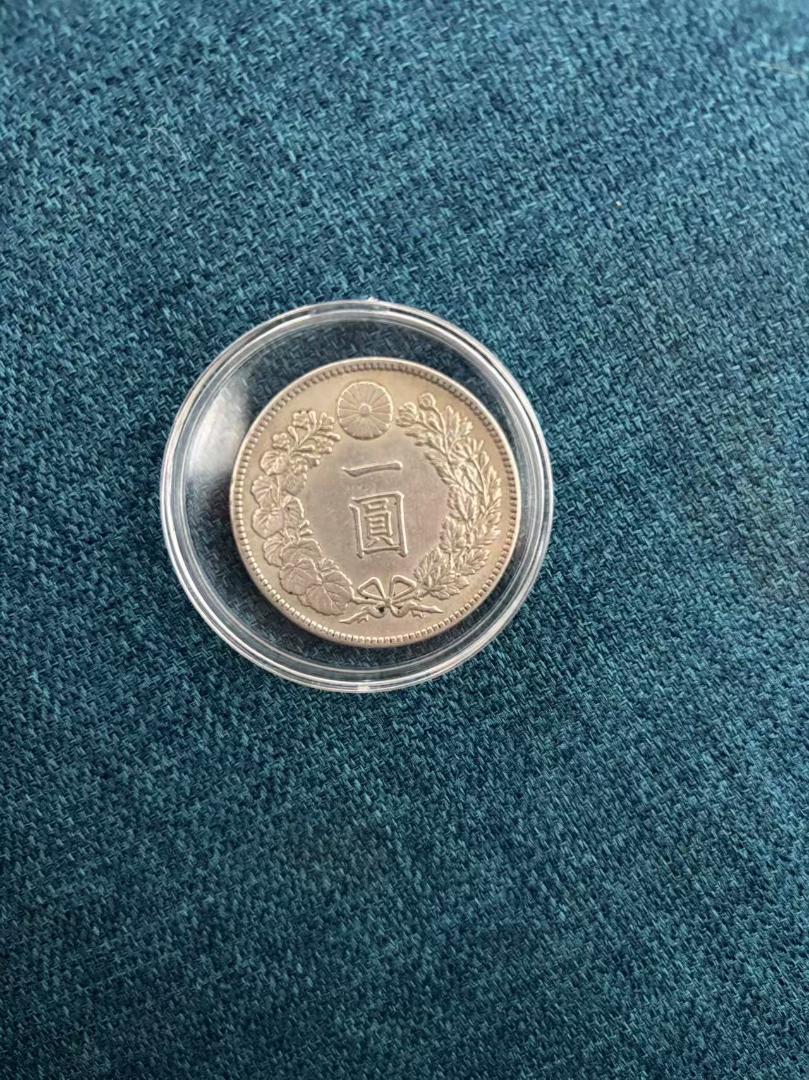 銀貨　一圓 明治 27 年　大日本　硬貨　古銭　コイン　竜　蔵品