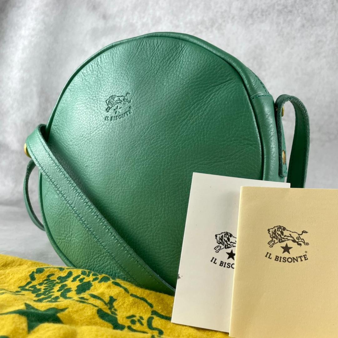 級 イルビゾンテ ショルダーバック ポシェット 丸形ILBISONTE