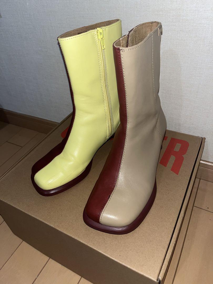 スーパーセール タイムセール 時間 Camper 箱付き ショートブーツ twins 靴