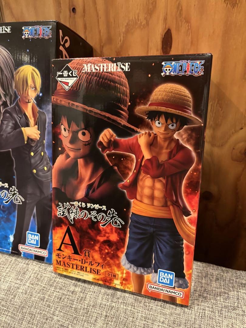 ワンピース MASTERLISE ルフィ サンジ フィギュアセットおまけ付き❗️ ワンピース 一番くじ ルフィ サンジ フィギュアセット おまけ