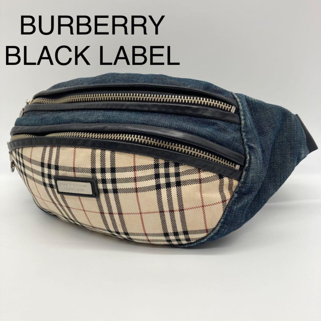 BURBERRY BLACK LABEL デニム ボディバッグ ポーチ