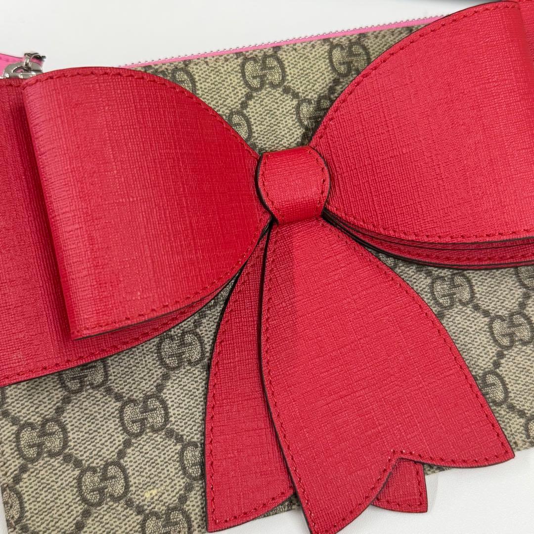 GUCCI スプリームリボンポーチ GUCCI スプリームリボンポーチ