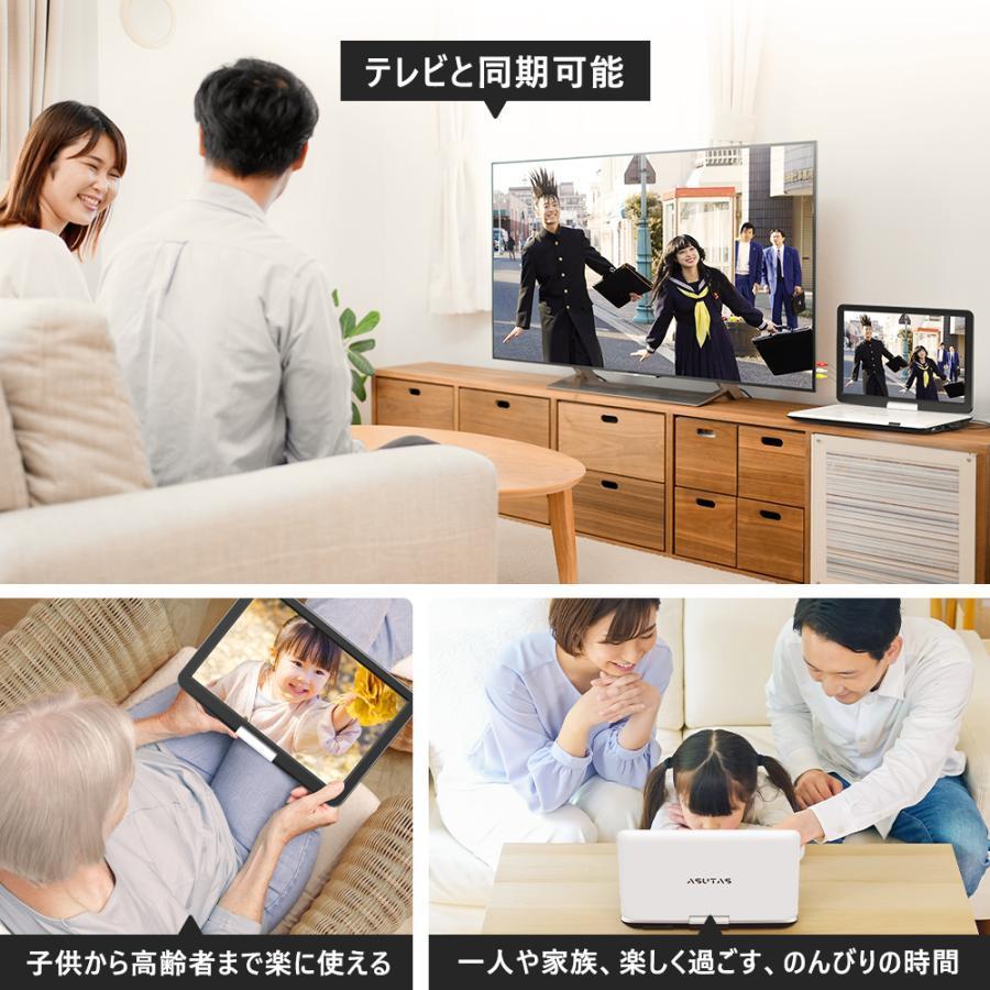 ポータブルdvdプレーヤー 17.9型 液晶 15.6インチ超大画面