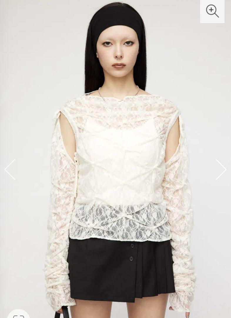 LAGUA GEM MANY WAY SHIRRINGレース トップス - メルカリ