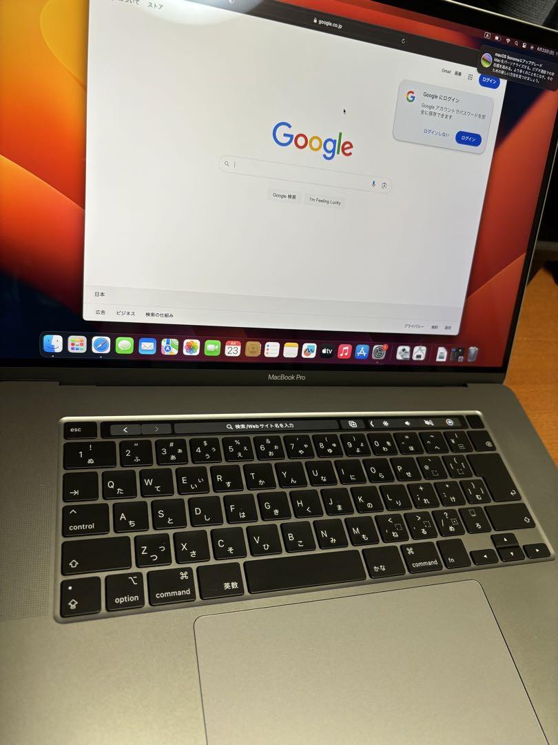 MacBook本体 MacBook Pro 16 2019 / 32GB / 1TB / i7