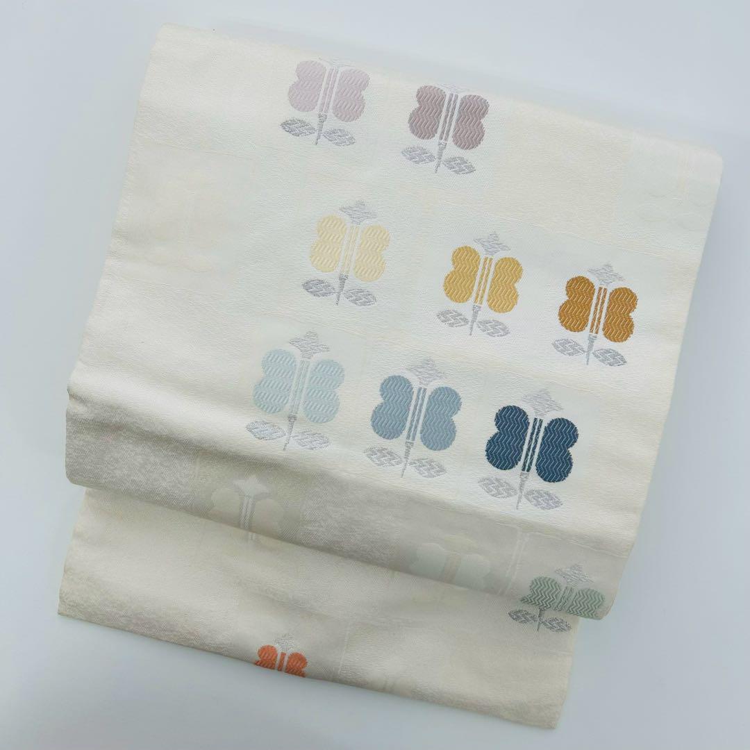 袋帯 唐織の上品な加工 正絹 AO-2314