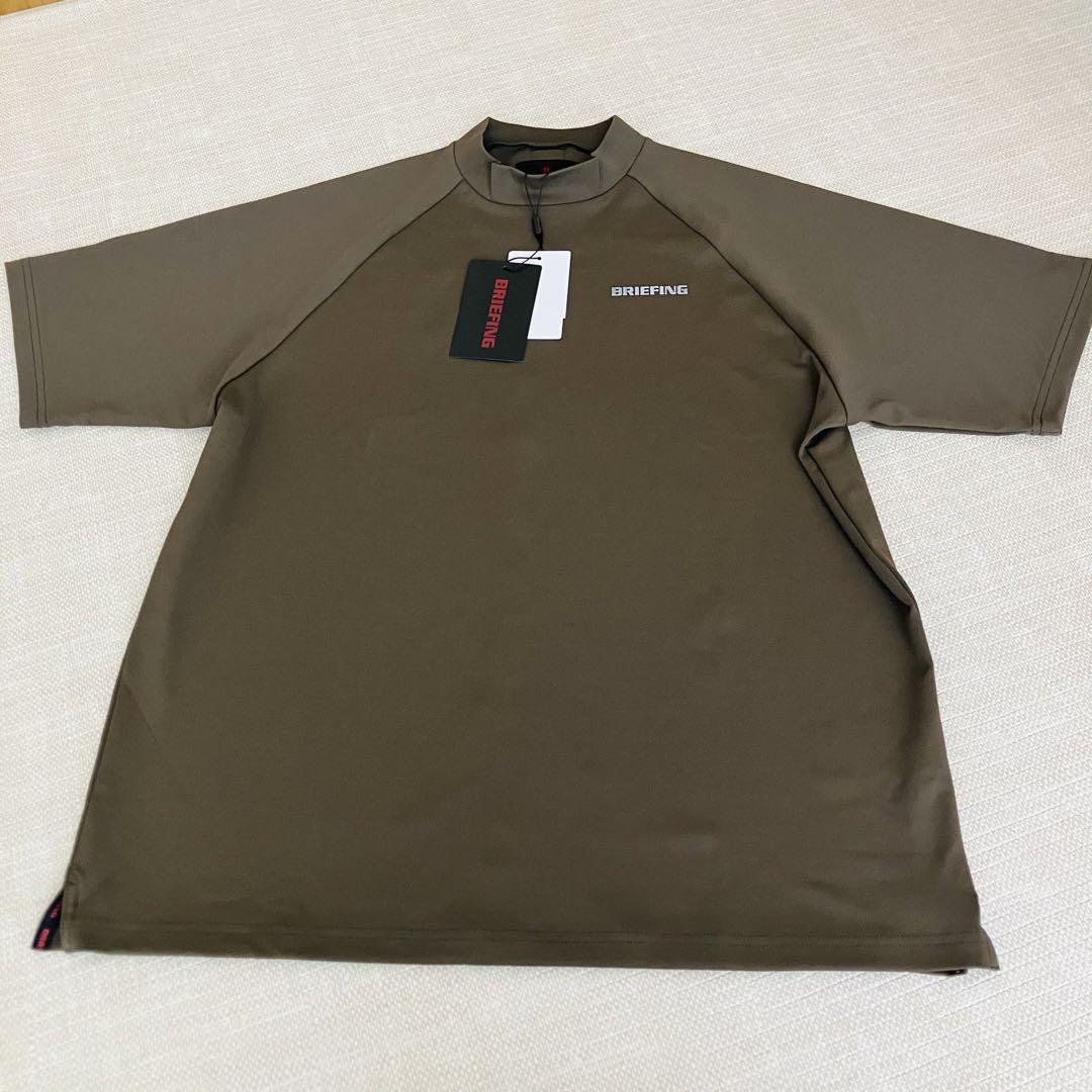 新品タグ付】ブリーフィング モックネック バックロゴ ライン